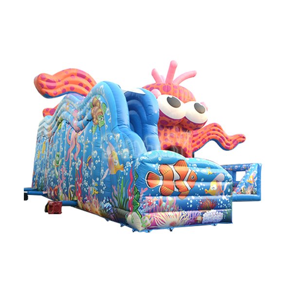Giant Octopus Inflatable Dry Slide