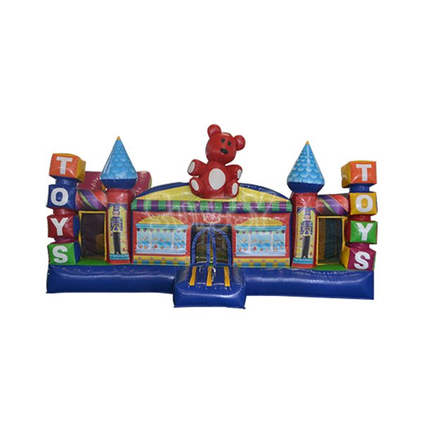 SJ-AP15004 Toy Town Inflatable Amusement Park For Kids