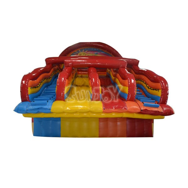 SJ-WSL12014 Inflatable 4 Lanes Water Slide Colorful Design