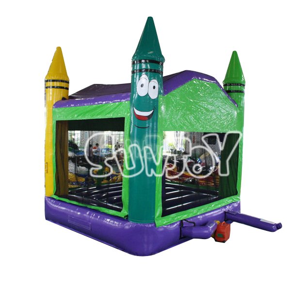 SJ-BO16046 Inflatable Crayon Bouncer Castle For Sale