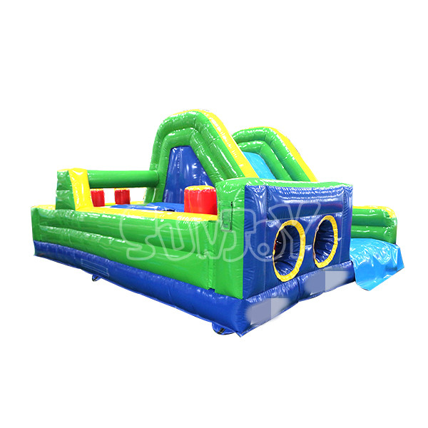 Large Slide Blow Up Obstacle Course