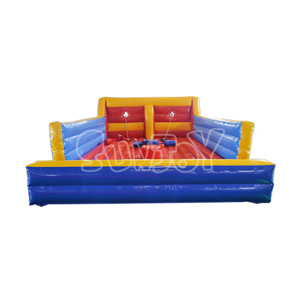 Inflatable Bungee Run And Jousting Arena 2 In 1 Interactive Game SJ-SP15030