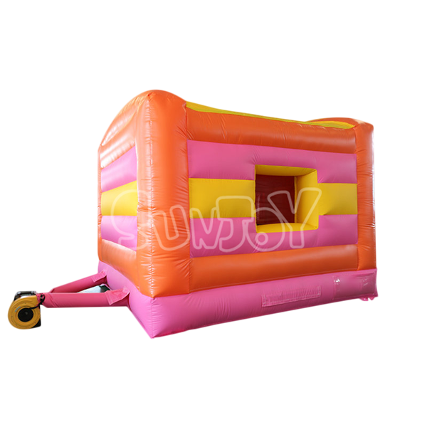 SJ-CO16104 Inflatable Orange Birthday Bounce House Combo