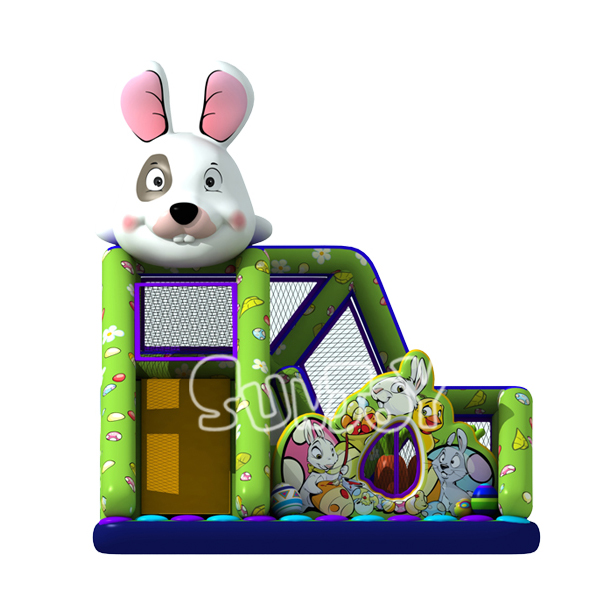 18' Rabbit Inflatable Bounce House Slide Combo SJ-NCO004