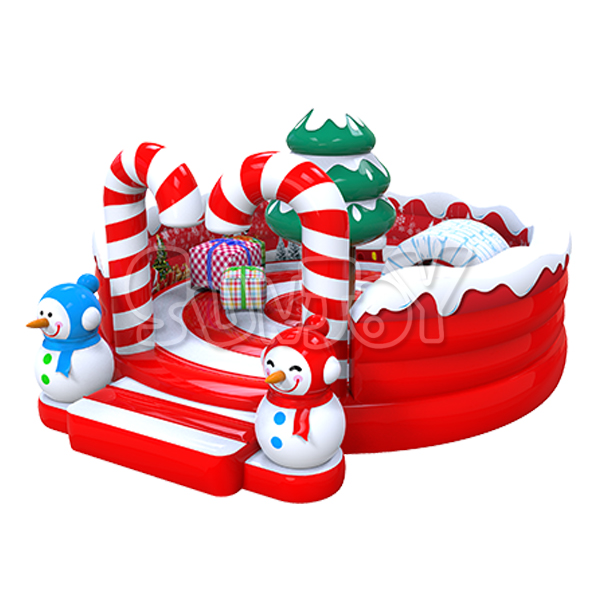 Round Christmas Inflatable Bouncer Without Roof New Design SJ-NBO18815