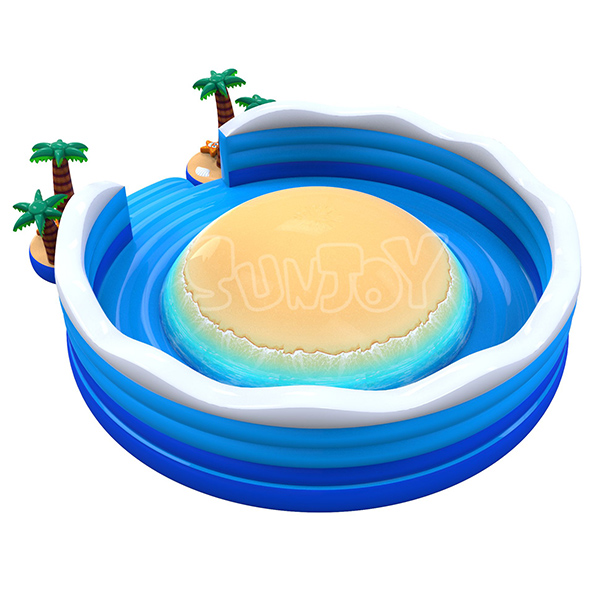Ocean Island Theme Inflatable Soft Mountain Game New Design SJ-NBO18842