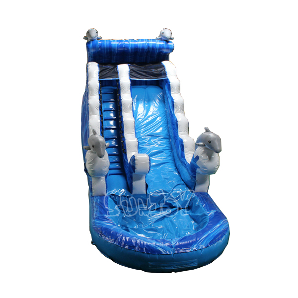 16FT Dolphin Water Slide With Pool