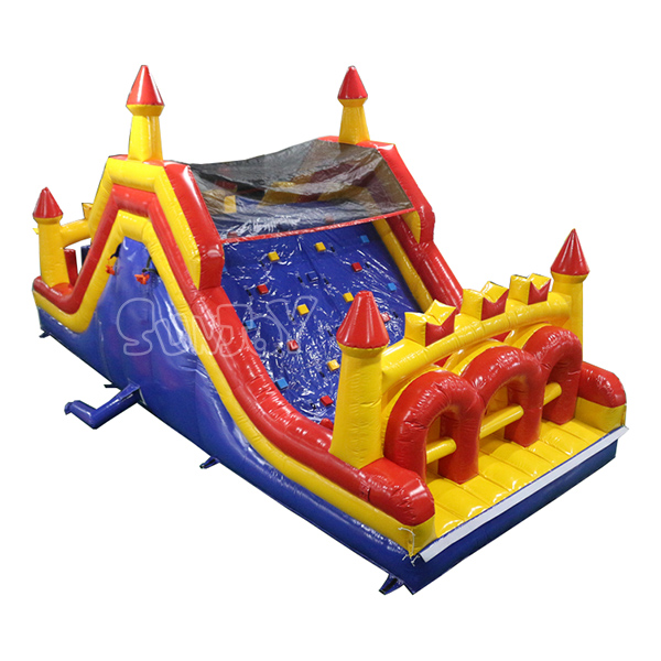Thriple Lane Inflatable Obstacle Course Modular Design SJ-OB19002