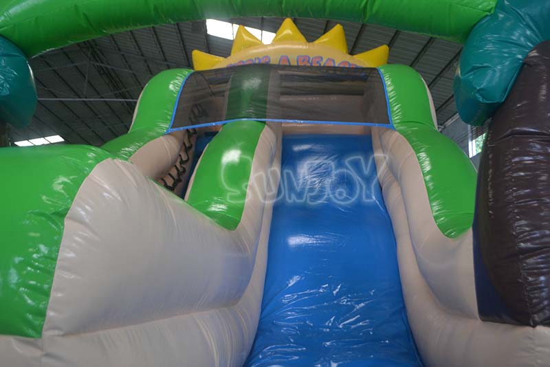 palm tree inflatable water slide details 1
