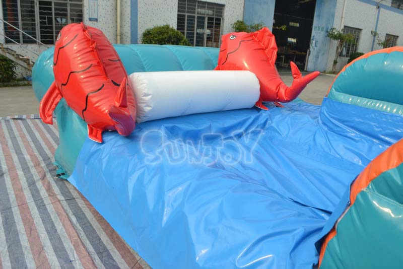 red carp inflatable water slide detail picture 2