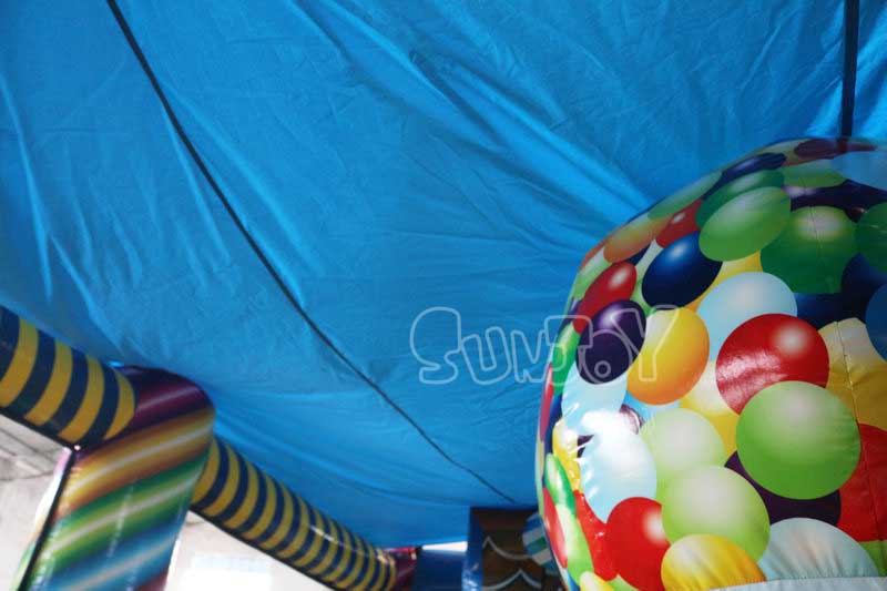 candy inflatable playland removable awning