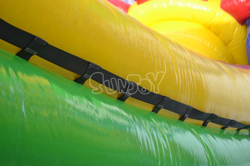 giant slides inflatable amusement park detail