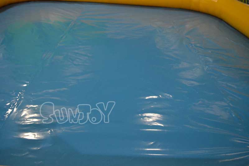 6m yellow square inflatable pool bottom