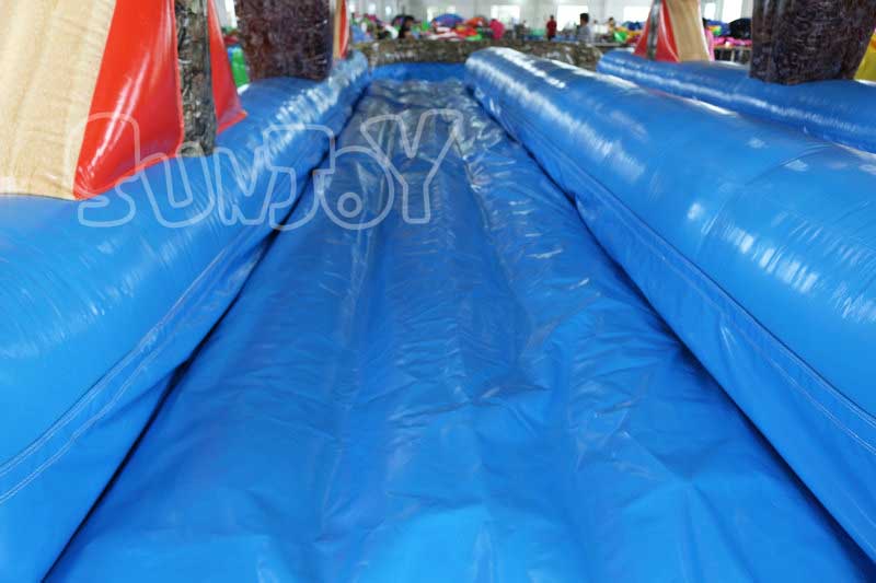 27ft log mountain wave inflatable slip and slide detail