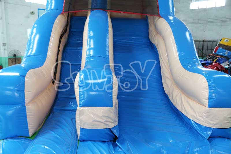 inflatable farm water slide climbing and slide