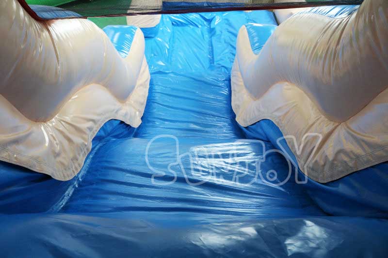 inflatable farm water slide lane