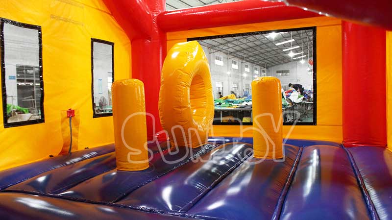bouncy castle water slide combo bouncing area