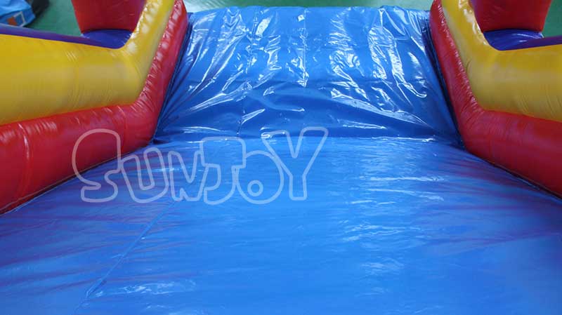 bouncy castle water slide combo slide lane