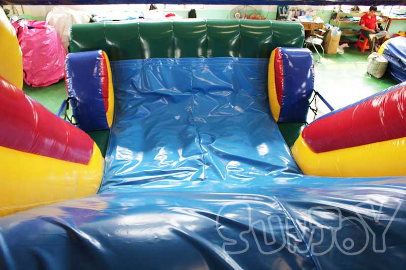 sport game inflatable obstacle course slide