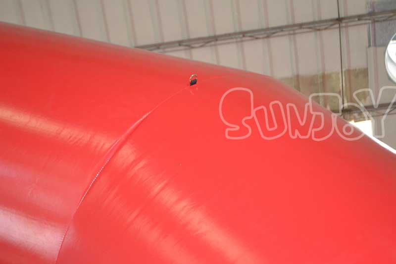 giant arch red inflatable tent top D-ring