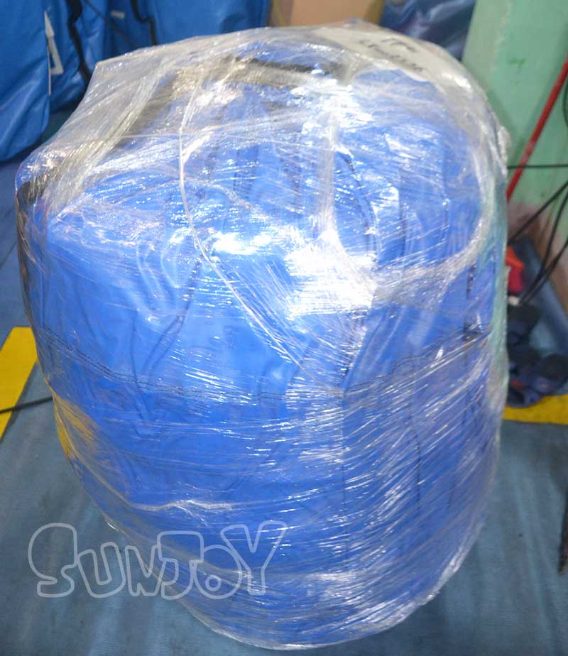 half clear inflatable bubble tent package