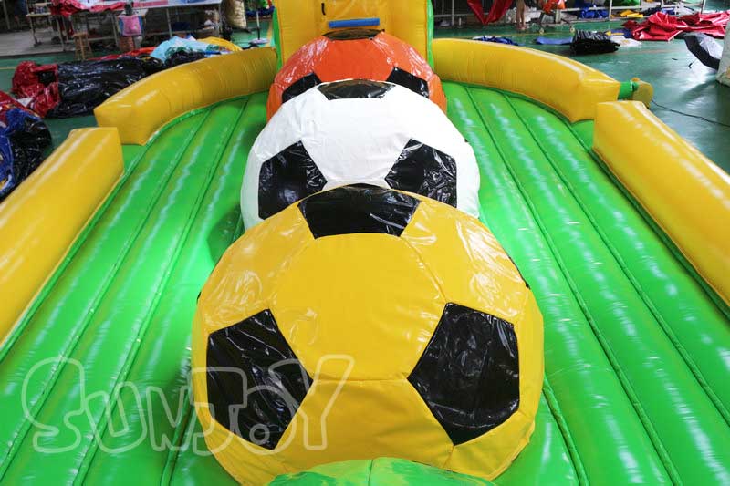inflatable soccer obstacle course the soccer