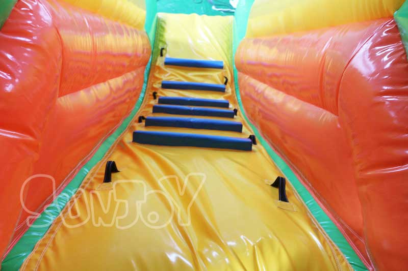 inflatable soccer obstacle course climb stair
