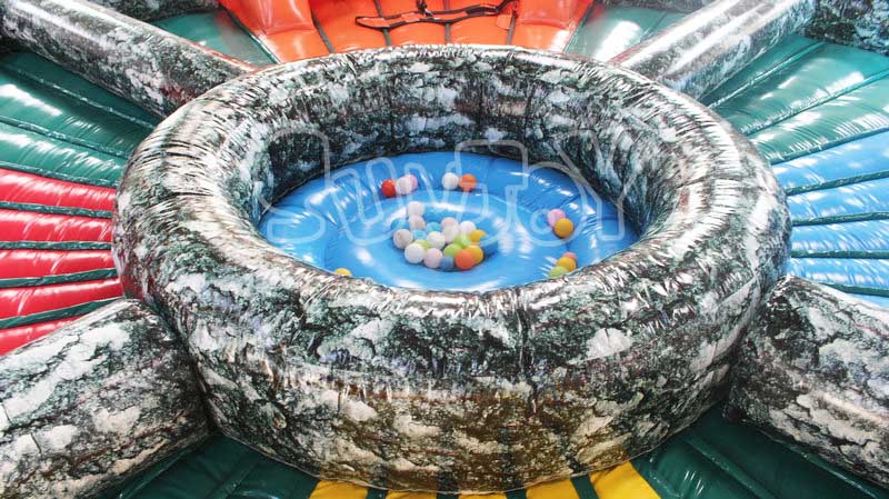 Hippo Chow Down Inflatable ocean ball pool