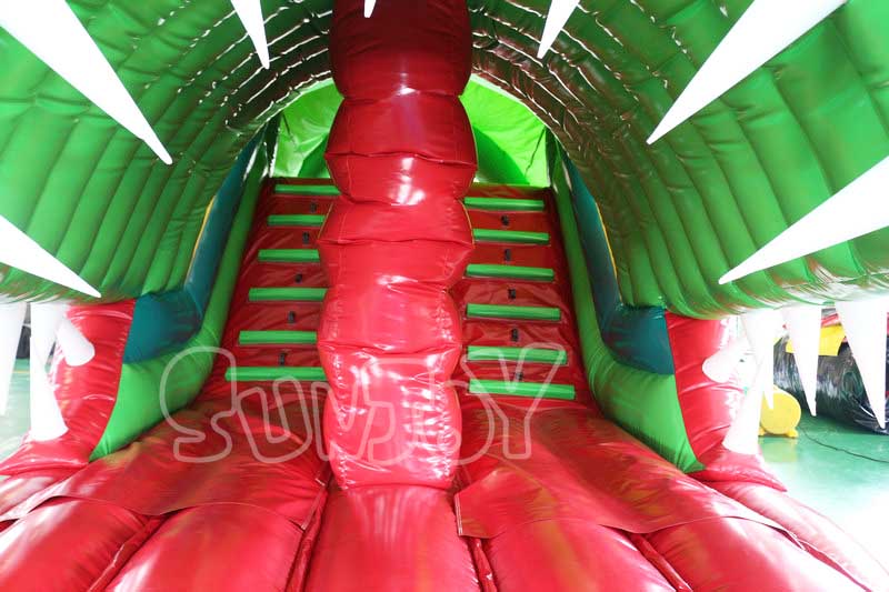 inflatable crocodile bouncer big mouth entrance