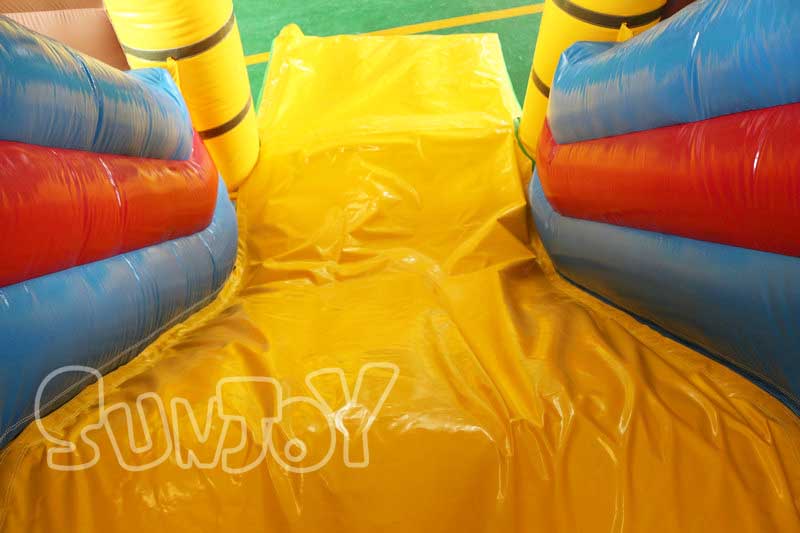 pirate ship bouncy castle slide