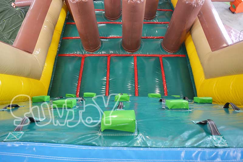 pirate ship obstacle course climbing wall