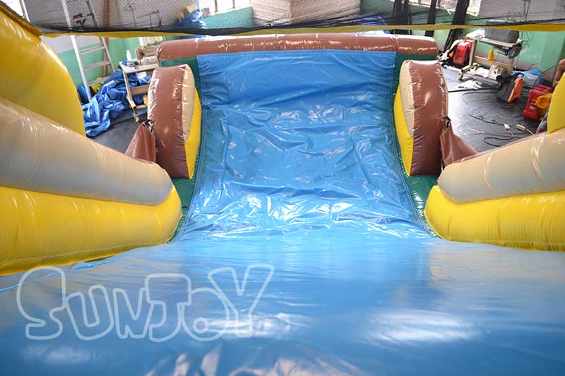pirate ship obstacle course inflatable slide