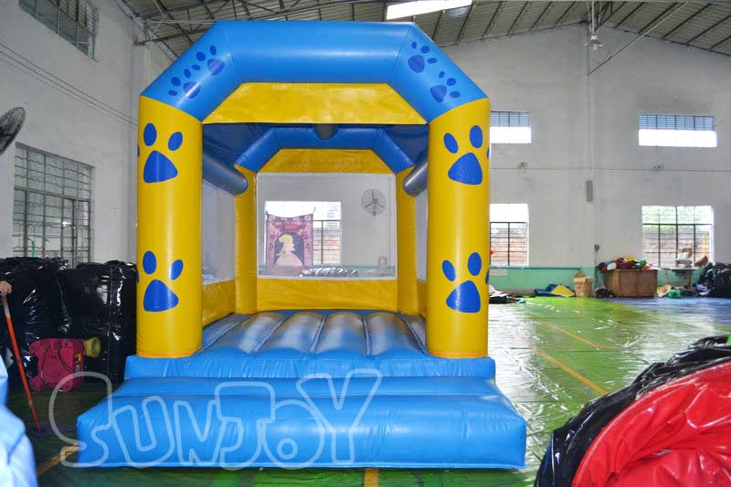 cat footprints inflatable bounce house