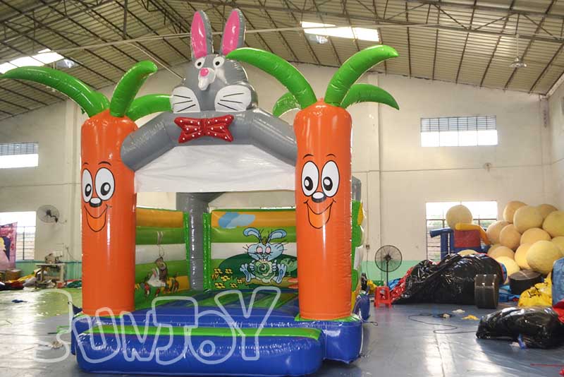 rabbit carrot moonwalk bounce for kids