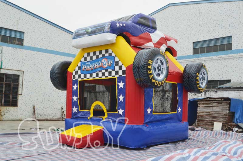 patriot truck bounce house for kids