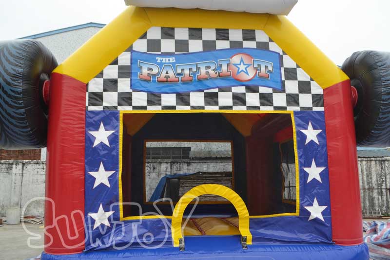 patriot truck bouncy house entrance