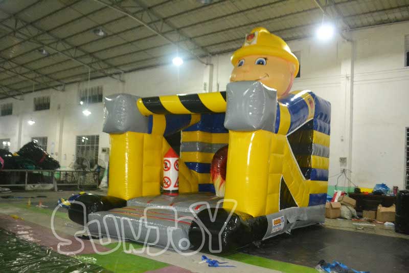 fireman inflatable bouncy house for sale
