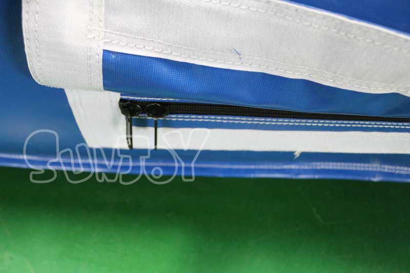 deflation zippers with velcro straps