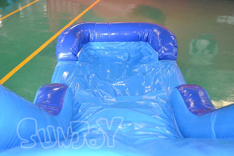 water slide with small pool
