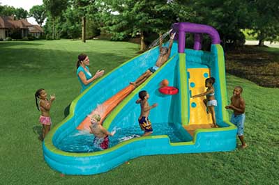 backyard inflatable water slide