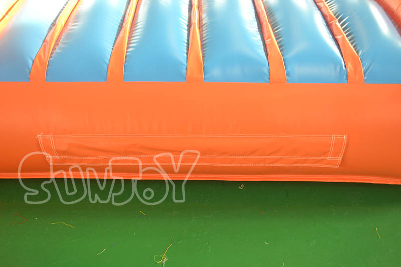 6m orange air mat deflation zipper