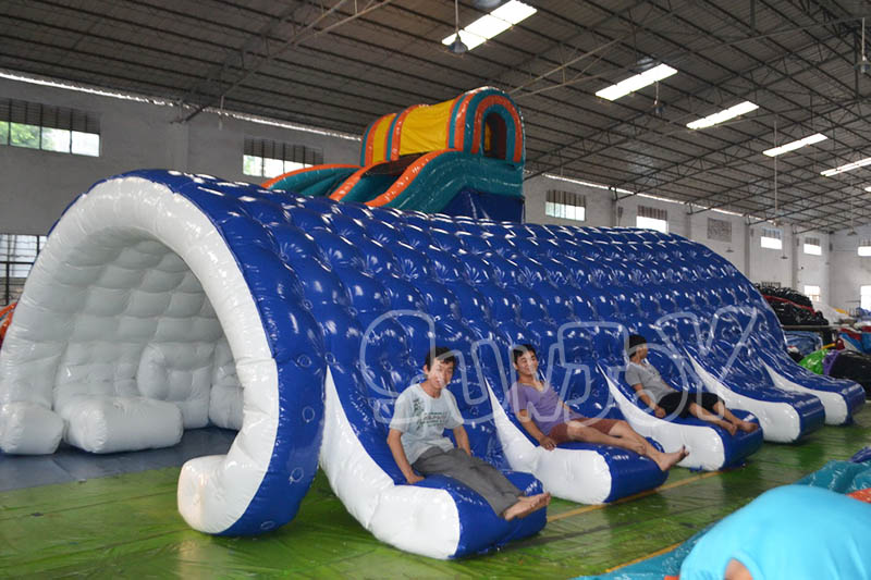 octopus inflatable tent outside