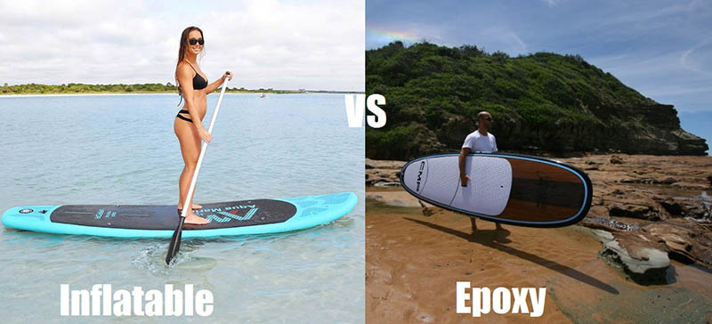 inflatable vs epoxy SUP board