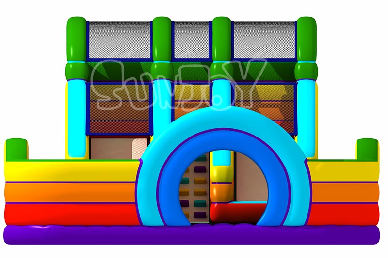 18' rainbow slide front view