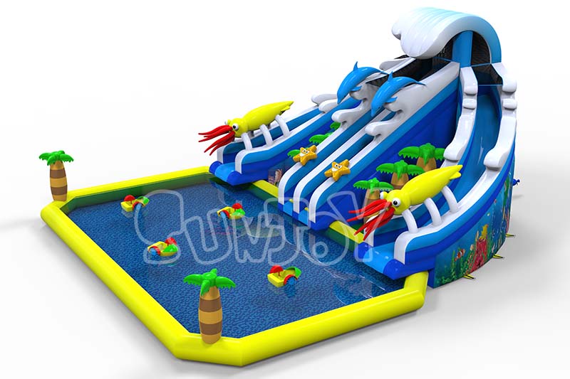 ocean themed inflatable water park picture 3