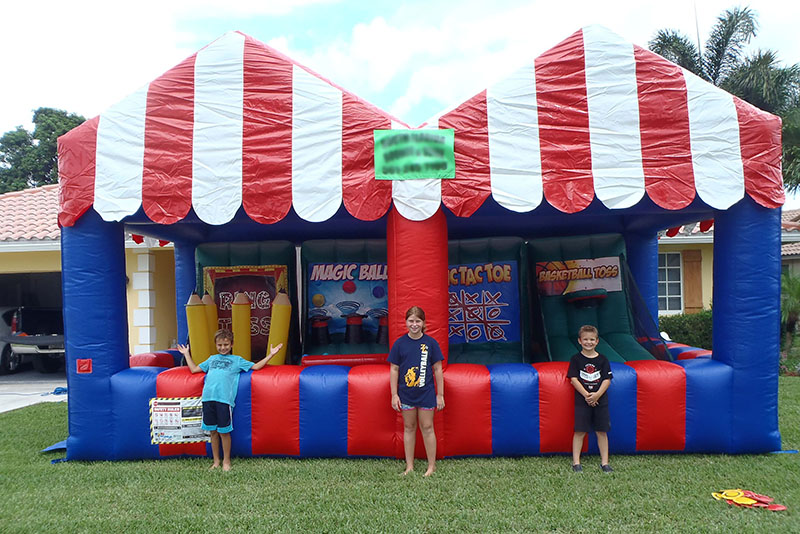 4-in-1 inflatable carnival game