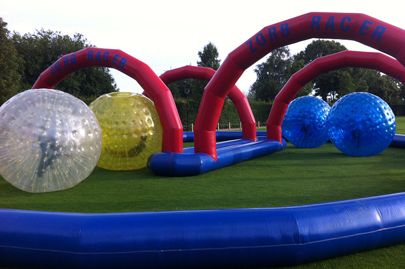 inflatable zorbing track