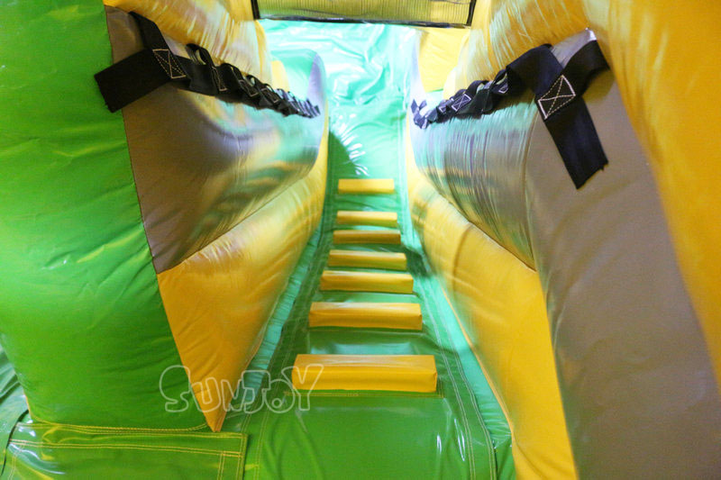 toxic rush inflatable water slide climbing