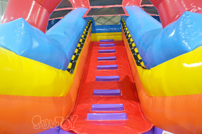 circus inflatable slide climbing stair
