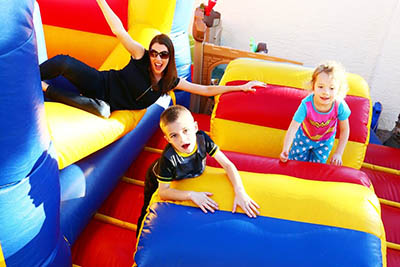 jump house play for kids and parents